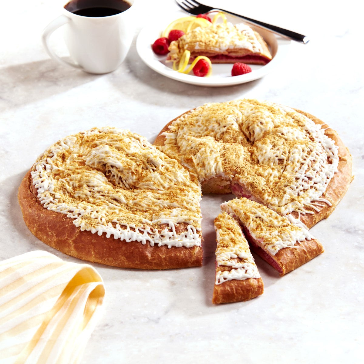 Raspberry Lemon Cheesecake Kringle